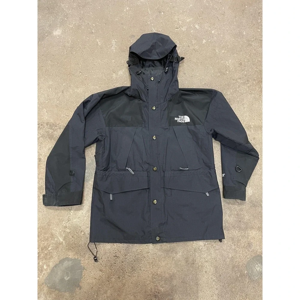 The North Face Jacket Mens Small Black GORE-TEX Mountain Hooded Waterproof Shell